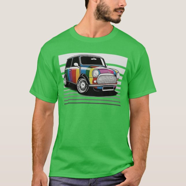 T-shirt MINI Cooper Version Pride 2 drôle (Devant)