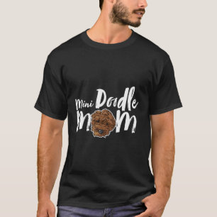 T-shirt Mini Doodé Maman Chien mignon Fille Chien Mama Gol