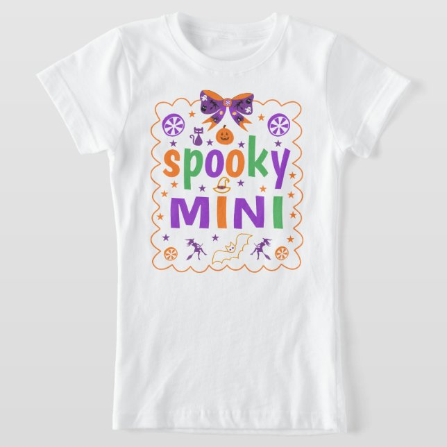 T-Shirt Mini éffrayant, Mama Éffrayante halloween (Poser)