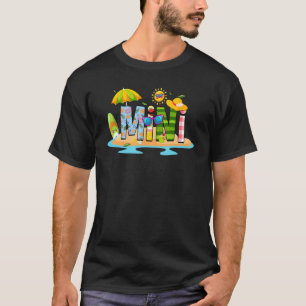 T-shirt Mini été vacances plage jumelé Voyage en famille M