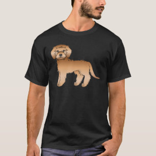 T-shirt Mini Goldendoodle Abricot Chien de Dessin Animé Mi