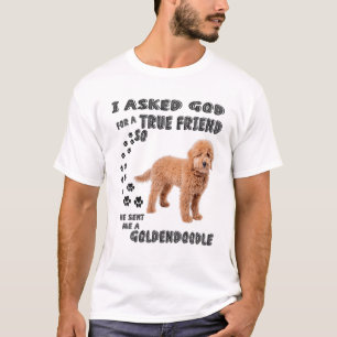 T-shirt Mini Goldendoodle Citation Maman, Doodé Papa Art 