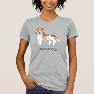T-shirt Mini Goldendoodle couleur abricot parti & Texte