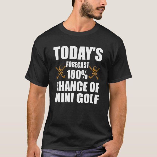 T-shirt Mini Golf Costume Amour Minigolf Jeu (Devant)