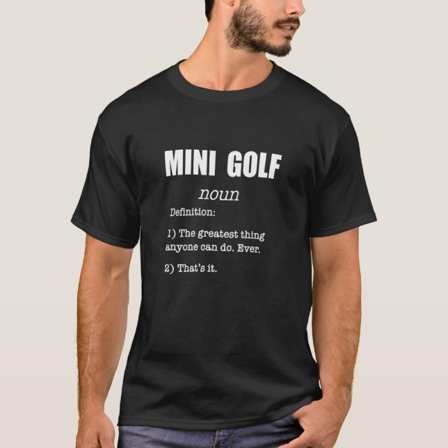 T-shirt Mini Golf Définition Humour Mini Golf (Devant)