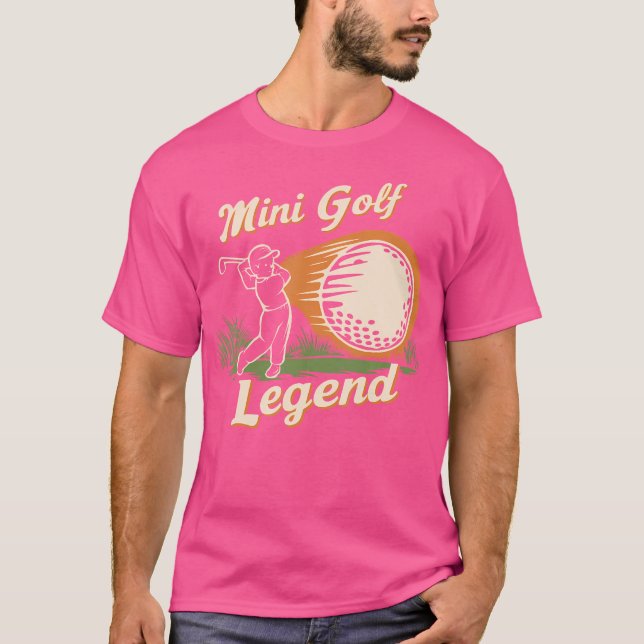 T-shirt Mini Golf Legend Funny Champion de Golf Miniature (Devant)