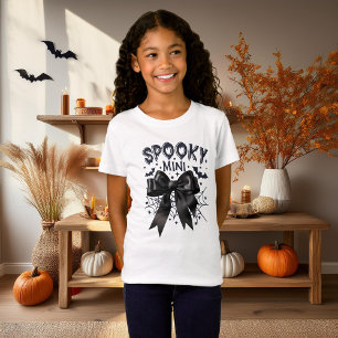 T-Shirt Mini Halloween éffrayant (Black Bow Edition)
