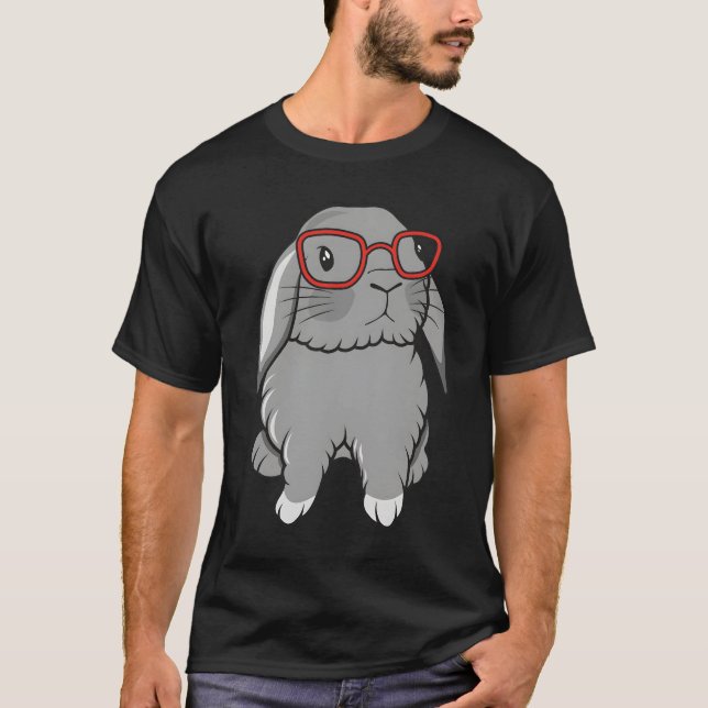T-shirt Mini Holland Lop Lapin de Pâques (Devant)