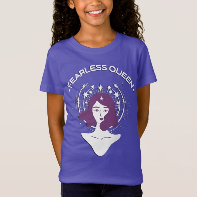 T-shirt mini-Jersey pour filles sans peur (Devant)