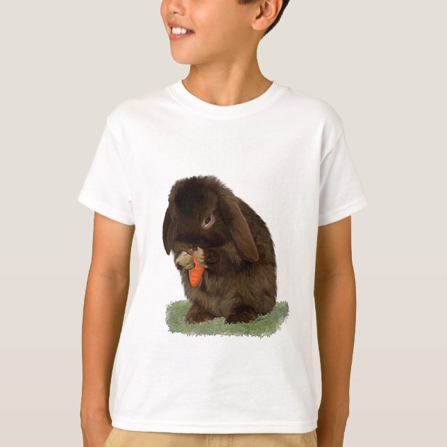 T-shirt Mini lapin et carotte de Lop (Devant)