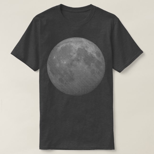 T-shirt Mini Lune Mono couleur Lune Faux 3D (Design devant)