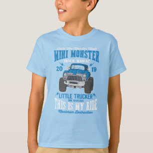T-shirt Mini Monster Camion Manic Petit Camion Garçon T-Sh