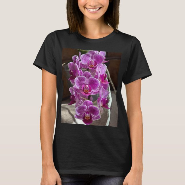 T-shirt Mini Phalaenopsis Sogo Vivien Orchidée violet (Devant)