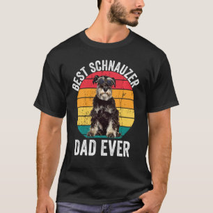 T-shirt Mini Schnauzer Papa Schnauzer Vintage Papa