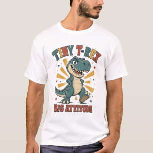 T-shirt Mini T-Rex Grande Attitude Drôle Dinosaure