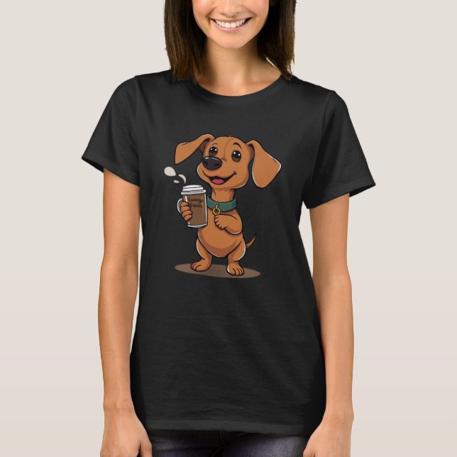 T-shirt Mini teckel puissance saucisse  (Devant)