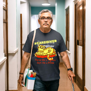 T-shirt Mini-tigresse orange sur Coussin Cartoon