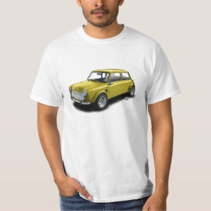 T-shirt Mini voiture du jaune 1969 classiques sur le