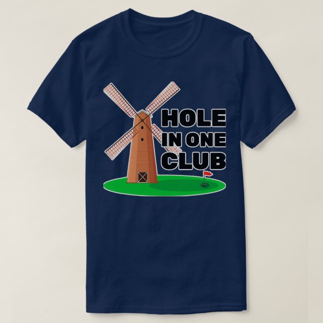 T-shirt Miniature Golf Hole In One Club Golfer (Design devant)
