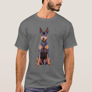 T-shirt Miniature Pinscher Chien Maman Papa T Love Puppy P