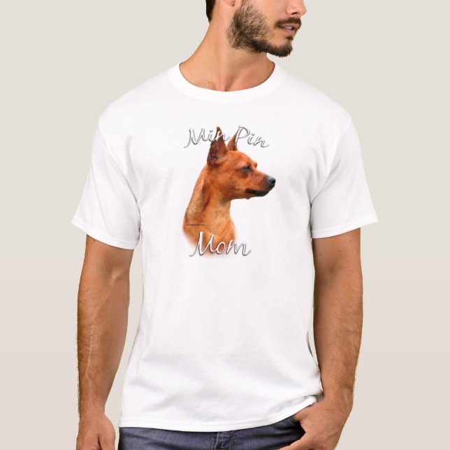 T-shirt Miniature Pinscher (rouille) Maman 2 (Devant)