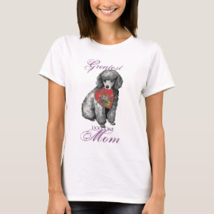 T-shirt Miniature Poodle Heart Maman