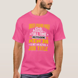 T-shirt Minière souterraine Titre du travail Minière soute