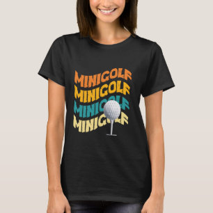 T-shirt Minigolf tenue de golf rétro parcours de golf