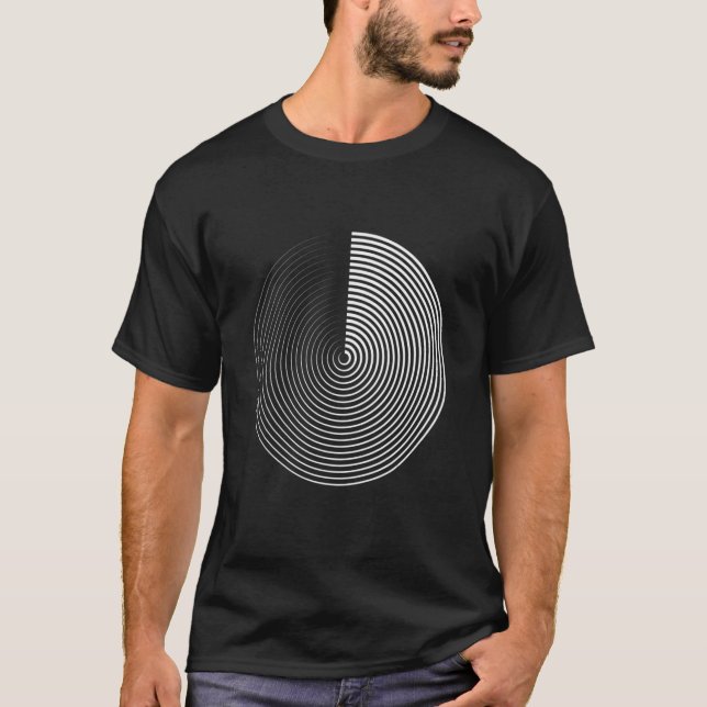 T-shirt Minimal 20s Geometric Simple Primitive Circle Shap (Devant)