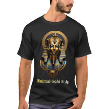 T-Shirt Minimal Gold Anubis – Luxe Streetwear