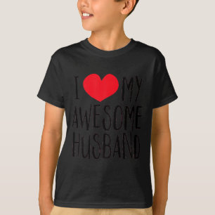 T-shirt Minimal Je suis amoureux de mon mari génial cœur r