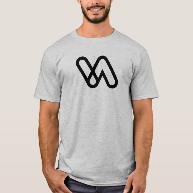 T-shirt Minimal Letter VA Classique  (Devant)