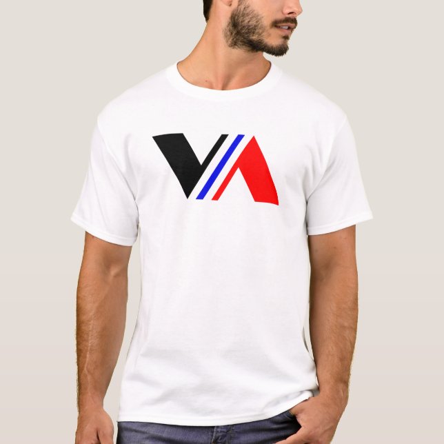T-shirt Minimal Letter VA Classique  (Devant)