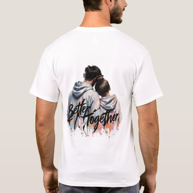 T-Shirt Minimal Logo sur le Devant et Impression a (Dos)