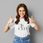 T-shirt Minimal moderne Le PDG Noir<br><div class="desc">Minimal moderne Le PDG Noir</div>