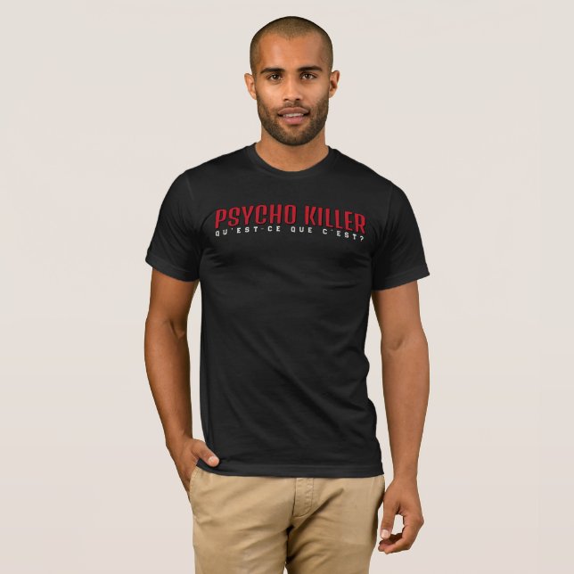 T-shirt Minimal Psycho Killer Street (Devant entier)