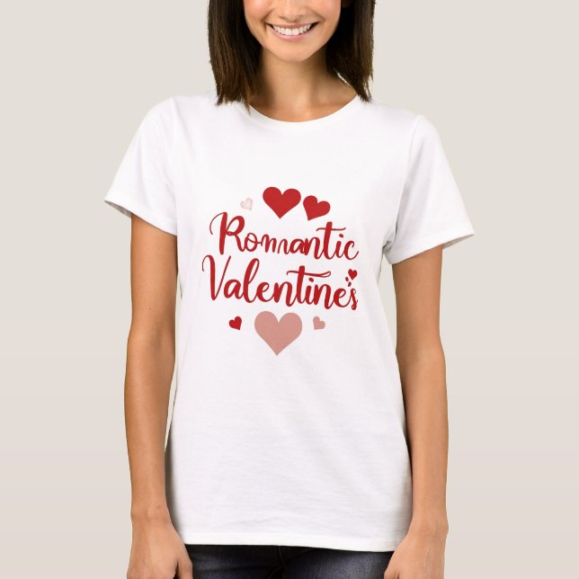 T-shirt Minimal Valentine’s Day Love Typography Design | R (Devant)