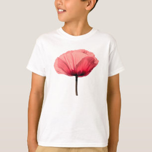 T-shirt Minimalisme de fleurs de Poppy Pastel