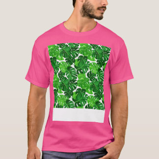 T-shirt Minimalisme tropical Élégance de la feuille Monste