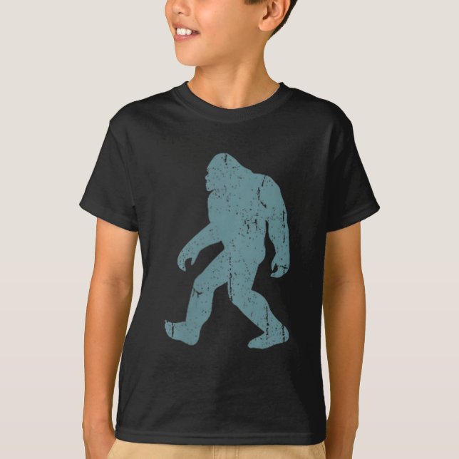 T-shirt Minimalist Bigfoot Cket Logo Sasquatch Cryptid Coo (Devant)
