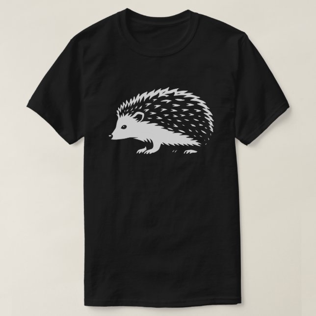 T-shirt Minimalist Hedgehog Walk (Design devant)