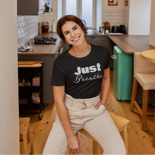 T-shirt Minimalist Just Breathe (Créateur téléchargé)