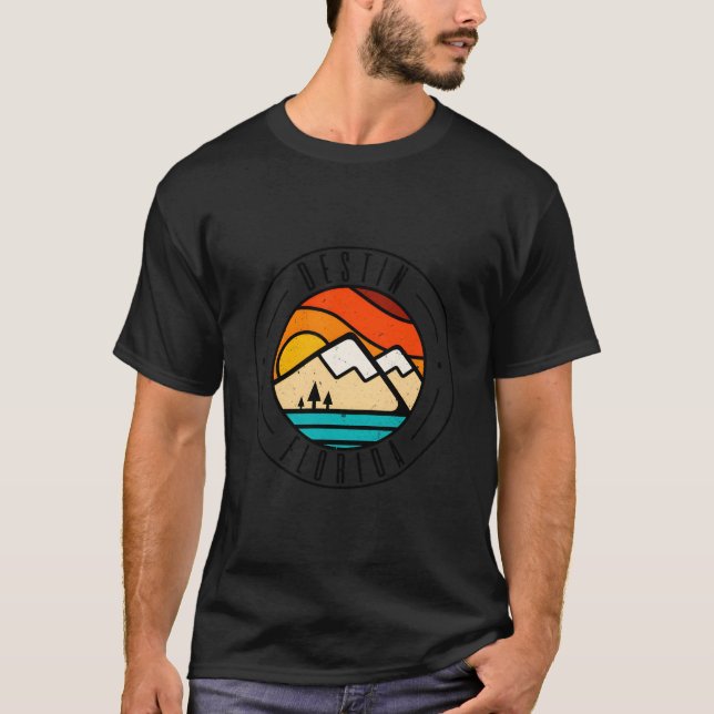 T-shirt Minimalist Outdoors Destin Florida Fl (Devant)