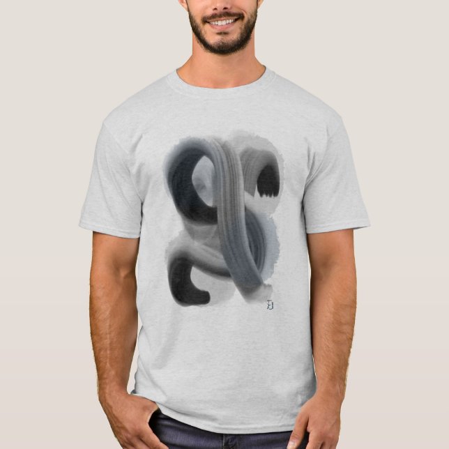T-shirt minimaliste Abstrait pour hommes (Devant)