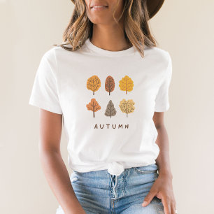 T-shirt minimaliste Arbres d'automne