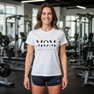 T-shirt minimaliste avec nom de maman personnalisé