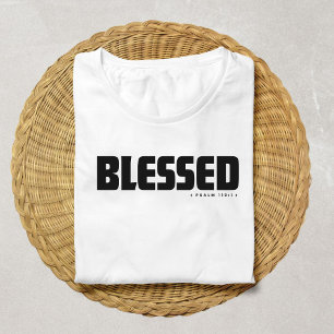 T-shirt Minimaliste BÉNI  Psaume 119:1 Foi chrétienne 