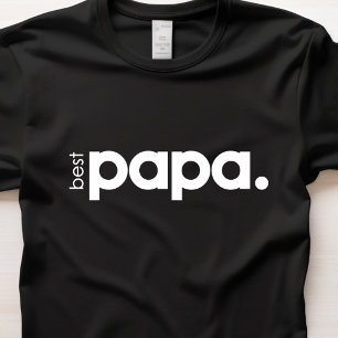 T-shirt minimaliste "Best Papa" Basic pour Homme
