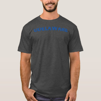 T-shirt Minimaliste bleu UDelaware surdimensionné