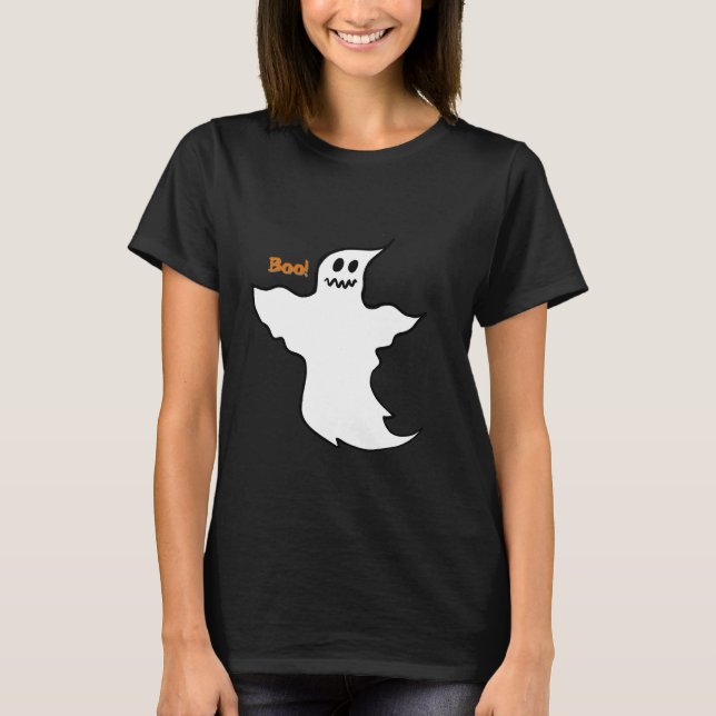 T-shirt minimaliste Boo Ghost (Devant)